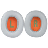 Geekria QuickFit Replacement Ear Pads for JBL JR460 Headphones Ear Cushions, Headset Earpads, Ear Cups Cover Repair Parts (Grey Orange)