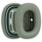 Geekria Comfort Mesh Fabric Replacement Ear Pads Compatible with Apple AirPods MAX (A2096), AirPods MAX2 (A3184) Headphones, Ear Cushions (Green)