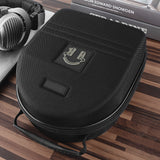 Geekria Shield Case for Large-Sized Over-Ear Headphones, Replacement Protective Hard Shell Travel Carrying Bag with Cable Storage, Compatible with Audio-Technica ATH-AD990X, AKG K701 (Black)