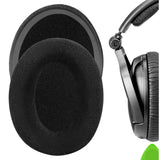 Geekria Comfort Velour Replacement Ear Pads for Sennheiser PXC350, HD 380/ 380 PRO, PC 350/ 350 SE, HME95, HMEC250 Headphones Ear Cushions, Repair Parts (Black)