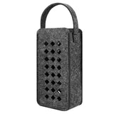 Geekria Felt Speaker Case Cover Compatible with Anker Soundcore Case, Skullcandy Terrain XL, Protective Soft Skin, Replacement Portable Speakers Travel Carrying Sleeve (Black)