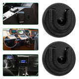 Geekria for Creators Universal Ham CB Radio Microphone Hanger, Round Knob Mic Holder Mount Compatible with Motorola CDM1250, CDM750, GM300, M1225, GM3688 (2 Pack / Black)