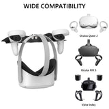 Geekria VR Wall Mount Stand Compatible with Meta Quest 3/Quest Pro/Quest 2/Quest/Rift S/Valve Index/HTC Vive/HP Reverb G2/Playstation VR Game Accessories Storage Stand Hook Holder (Black)