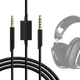 Geekria Gaming Audio Cable Compatible with Astro A40 tr, A40, A30, A10 Gen 2, A10Gaming, Headset Cable, 3.5mm Auxiliary Replacement Stereo Cable with Mute Control (6ft / 2m)