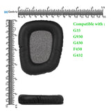 Geekria QuickFit Replacement Ear Pads for Logitech G35, G930, G430, F450 Headphones Ear Cushions, Headset Earpads, Ear Cups Cover Repair Parts (Black)