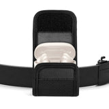 Geekria Earbuds Pouch with Belt Loop - Compatible with Bose QuietComfort Ultra, NEW QC, Earbuds ii - Protective Case with Clip Holder