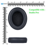 Geekria QuickFit Replacement Ear Pads for Beats Studio Pro Headphones Ear Cushions, Headset Earpads, Ear Cups Cover Repair Parts (Navy)