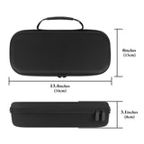 Geekria Storage Case Compatible with PlayStation Portal Remote Player, Built-in Stand Design Handheld Gaming Accessories Carrying Case, Shockproof Protective Hard Shell Travel Bag (Black)