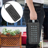 Geekria Felt Speaker Case Cover Compatible with Anker Soundcore Case, Skullcandy Terrain XL, Protective Soft Skin, Replacement Portable Speakers Travel Carrying Sleeve (Black)