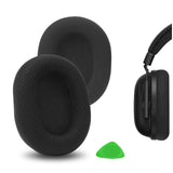 Geekria Comfort Mesh Fabric Replacement Ear Pads for Razer BlackShark V2 Pro 2023 Edition, (Does Not Fit BlackShark V2/V2 Pro) Headphones Ear Cushions, Repair Parts (Black)