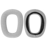 Geekria Comfort Mesh Fabric Replacement Ear Pads for Logitech Zone Vibe 100 Headphones Ear Cushions, Headset Earpads, Ear Cups Cover Repair Parts (Grey)