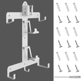 Geekria Wall Mount Stand Compatible with PSVR2 PS5, VR Headset and Controller Mount Storage Bracket Holder Hook, VR Game Accessories, PS5 Headset Display Stand, Sturdy Metal Wall Mount Kit (White)