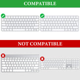 Geekria Keyboard Carrying Case, Hard Shell Protective Travel Bag, Compatible with Apple Magic Keyboard (MXCL3LL/A) / MK2A3LL/A / MXCK3LL/A / MK293LL/A, Mouse Combo Case (Light Gray)