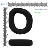 Geekria Comfort Mesh Fabric Replacement Ear Pads Compatible With Turtle Beach Stealth 700 Gen 3 Headphones, Ear Cushions (Black)