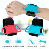 Geekria Wrist Bands Compatible with Just Dance 2024 2023 2022 and Zumba Burn It Up Compatible with Nintendo Switch Controller Game, Adjustable Elastic Strap for Joy-Cons Controller (2 Pack)