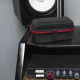 Geekria Shield Speaker Case Compatible with MARSHALL EMBERTON Case Cover, Replacement Hard Shell Portable Speaker Protective Carrying Bag with Cable Storage Keychain Hook (Black)