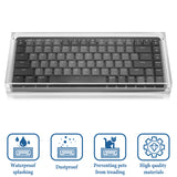 Geekria Keyboard Travel Case Compatible with Logitech MX Mechanical Mini Keyboard, Compact Wireless Keyboard Acrylic Dust Cover with Magnetic Closing, Full Closure Protection (Clear)