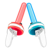 Geekria Dual Handles Grips Lightsabers Compatible With VR Meta/Oculus Quest 2 Controller Beat Saber Games Accessories Virtual Reality Game Saber Enhanced Beat Saber Gaming Experience