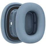 Geekria Comfort Mesh Fabric Replacement Ear Pads Compatible with Apple AirPods MAX (A2096), AirPodsMAX2 (A3184) Headphones, Ear Cushions (Blue)