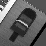 Geekria Earbuds Pouch with Belt Loop Compatible with Beats Solo Buds, Earbud Case Belt Holster, Protective Case Cover with Clip Holder for Bag Strap (Black)