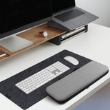 Geekria Keyboard Carrying Case, Hard Shell Protective Travel Bag. Compatible with Apple Magic Keyboard with Numeric Keypad and Apple Magic Mouse Combo Case. (Light Grey)