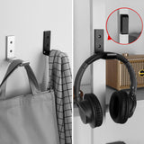 Geekria Foldable Wall Mount Headphones Holder, Headset Wall Hanger, Aluminum Wall Mount Hook, Hold Up to 1kg with 3M Tape, 20kg with Screws, Stand Come with Headband Protective Pad (Black / 5 Pcs)
