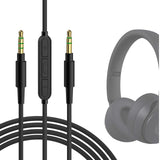 Geekria Audio Cable with Mic Compatible with Beats Solo 4, Solo 3, Studio 3 Headphones, 1/8" (3.5mm) to 3.5mm Replacement Stereo Cord with Inline Microphone and Volume Control (5.6ft/1.7 m)