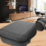 Geekria Shield Case for Large Sized Over-Ear Headphones, Replacement Protective Hard Shell Travel Carrying Bag with Cable Storage, Compatible with ATH-AWKT, SONY MDR-Z1R (Dark Grey)