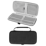 Geekria Keyboard Carrying Case, Compatible with Logitech KEYS-to-GO 2 Hard Shell Protective Travel Bag (Dark Grey)