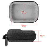 Geekria Action Camera Carrying Case Compatible with GoPro Hero 6, 7, 8, 9, 10, 11, Insta360 GO 3, ONE R, Hard Shell Travel Storage Bag Surface-Waterproof Sports Accessories (Dark Grey)