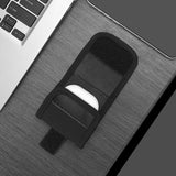 Geekria Earbuds Pouch with Belt Loop Compatible with SAMSUNG Galaxy Buds3 Pro, Galaxy Buds2, Galaxy Buds FE Earbud Case Belt Holster, Protective Case Cover with Clip Holder for Bag Strap (Black)