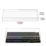 Geekria Keyboard Dust Cover, Clear Acrylic Keypads Cover for 100 Keys Computer Mechanical Keyboard, Compatible with ASUS ROG Strix Scope II 96, Glorious GMMK 2 96, Aula F99