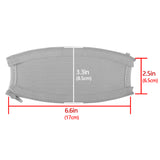 Geekria Flex Fabric Headband Cover Compatible with Bose QC45/QC35 II/QC35/QC25 Headphones, Replacement Repair Part, Easy DIY Installation (Light Gray)