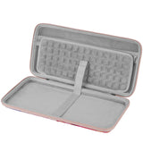 Geekria Hard Shell Keyboard Case, Compatible with Logitech MX Keys Mini Minimalist Wireless Illuminated Keyboard Travel Carrying Bag (Pink Marble)
