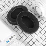 Geekria Comfort Hybrid Velour Replacement Ear Pads for Audio-Technica ATH-M50X M50xBT2 M60X M50S M50cwh M45 M30X M20X Headphones Ear Cushions, Headset Earpads, Ear Cups Cover Repair Parts (Black)