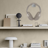 Geekria Extensible Headphone Wall Mount, Stainless Steel Stick-On with 3M Adhesive Hooks Under Desk, Stick on Smooth Wall, Dual Headset Hanger Mount for Most of the Headphones (2 Pcs)