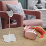 Geekria Aluminum Alloy Headphones Stand for Over-Ear Headphones, Gaming Headset Holder, Desk Display Hanger Compatible with Sony WH-1000XM5 (Silver)
