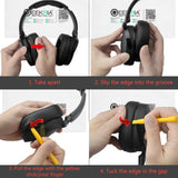 Geekria QuickFit Replacement Ear Pads for Skullcandy Venue Wireless ANC Headphones Ear Cushions, Headset Earpads, Ear Cups Cover Repair Parts (Deep Red)