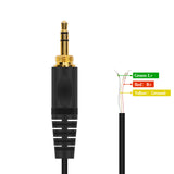 Geekria Audio Cable Replacement Compatible with Sony MDR-7506 7509 V6 V600 V700 V900 Headphones Coiled Repair Cable / Spring Replacement Cord (Black 3.8ft)