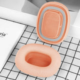 Geekria Comfort Mesh Fabric Replacement Ear Pads Compatible with AirPods MAX (A2096), AirPodsMAX2 (A3184) Headphones, Ear Cushions (Orange)