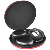 Geekria Shield Headphones Case Compatible with Apple AirPods Max Case, Will Make Headphones Into Sleep Mode Immediately, Replacement Hard Shell Travel Carrying Bag with Cable Storage (Red)