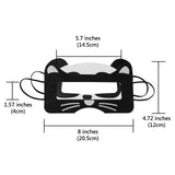 Geekria 100PCS VR Cartoon Disposable Mask VR Headset Mask, VR Eye Cover VR Headset Cover Universal Mask for VR Compatible with Meta Quest 3 Quest 2 Quest Pro PSVR2 for Adults (Panda+Black Cat)