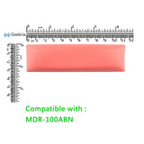 Geekria Protein Leather Headband Pad Compatible with SONY MDR-100ABN, WH-H900N, Headphones Replacement Band, Headset Head Cushion Cover Repair Part (Twilight Red)