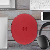 Geekria Shield Headphones Case Compatible with Apple AirPods Max Case, Will Make Headphones Into Sleep Mode Immediately, Replacement Hard Shell Travel Carrying Bag with Cable Storage (Red)