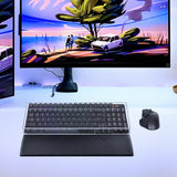 Geekria Keyboard Dust Cover, Clear Acrylic Keypads Cover for 100 Keys Computer Mechanical Keyboard, Compatible with ASUS ROG Strix Scope II 96, Glorious GMMK 2 96, Aula F99