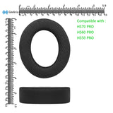 Geekria Comfort Mesh Fabric Replacement Ear Pads for Corsair HS70 PRO, HS60 PRO, HS50 PRO Headphones Ear Cushions, Headset Earpads, Ear Cups Cover Repair Parts (Black)