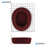 Geekria Comfort Mesh Fabric Replacement Ear Pads for SteelSeries Arctis Nova Pro Wireless Headphones Ear Cushions, Repair Parts (Red)