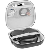 Geekria Shield Headphones Case, Compatible with AirPods Max Headphones Case, Replacement Hard Shell Travel Carrying Bag with Room for Smart Case and Accessories Storage (Dark Grey)