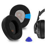Geekria Sport Cooling-Gel Replacement Ear Pads for JBL Quantum 200, Quantum 300 Headphones Ear Cushions, Headset Earpads, Ear Cups Cover Repair Parts (Black)