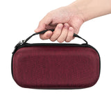 Geekria Shield Speaker Case Compatible with Bose SoundLink Flex Bluetooth Portable Speaker Case, Replacement Hard Shell Travel Carrying Bag with Cable Storage (Claret-Red)
